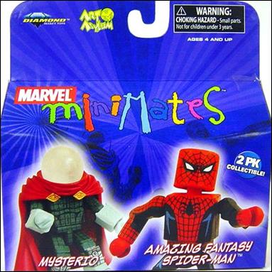 Marvel Minimates figure 53 Mysterio and "Amazing Fantasy" Spider-Man