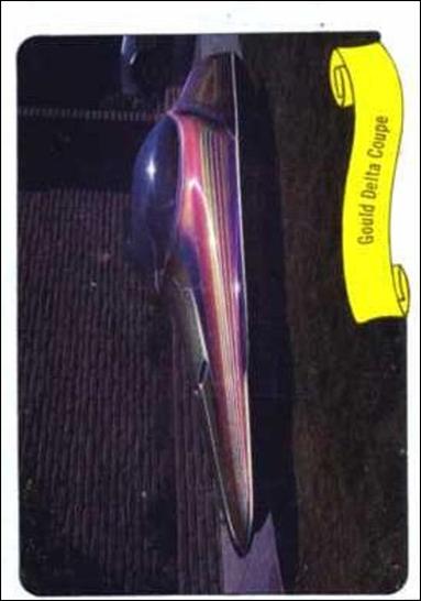 Kustom Cars 1  (Base Set) card 12 Gould Delta Coupe (Peel Instructions back)