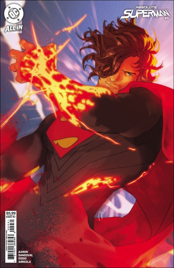 Absolute Superman issue 9-C Gerald Parel Cardstock Cover