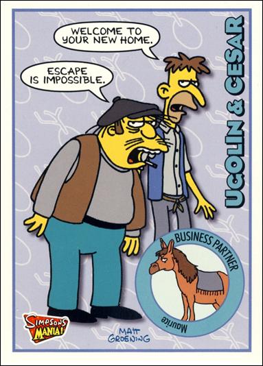 Simpsons Mania! (Base Set) card 21 Ugolin & Cesar