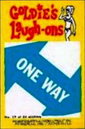 Laugh-In  (Sticker Set) card 17 One Way