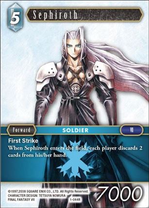 Final Fantasy Trading Card Game: Opus I (Base Set) card 044R Sephiroth