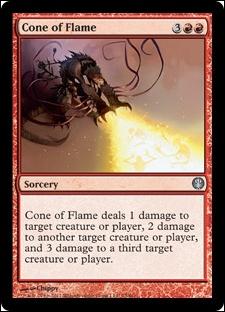 Magic the Gathering: Duel Decks: Knights vs. Dragons (Base Set) card 75 Cone of Flame