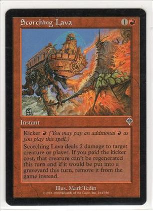Magic the Gathering: Invasion (Base Set) card 164 Scorching Lava