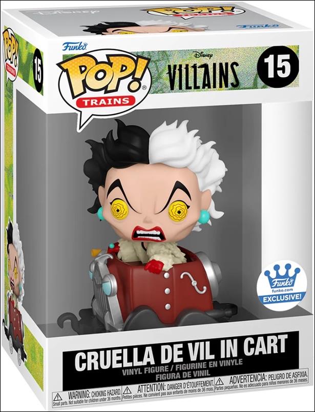 POP! Trains figure 15 Cruella De Vil in Cart Funko Shop Exclusive
