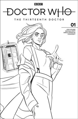 Doctor Who: The Thirteenth Doctor issue 1-L Babs Tarr Black & White Cover