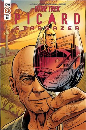 Star Trek: Picard - Stargazer issue 3-C Aaron Harvey 1:15 Cover