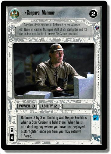 Star Wars: Death Star II Limited (Base Set) card 101 Colonel Marmor