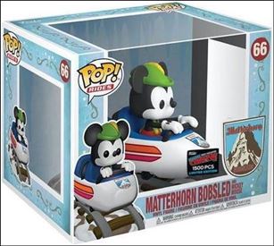 POP! Rides figure 66 Matterhorn Bobsled and Mickey Mouse NYCC 1/1500