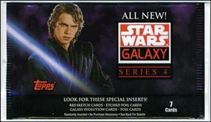 Star Wars Galaxy: Series 4 card 2-C Sealed Pack - Retail - Anakin Skywalker
