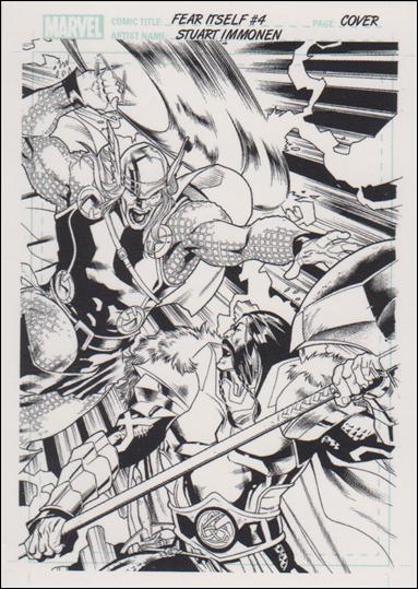 Marvel Universe 2011 (Artist Draft Subset) card AD7 Fear Itself #4