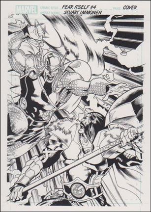 Marvel Universe 2011 (Artist Draft Subset) card AD7 Fear Itself #4