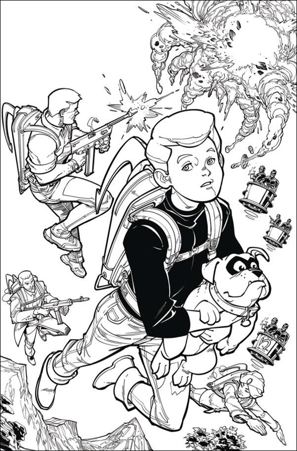 Jonny Quest (2024) issue 2-M Chad Hardin B&W 1:25 Virgin Cardstock Cover