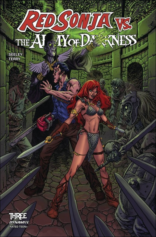 Red Sonja vs. the Army of Darkness issue 3-C Tom Raney Cover