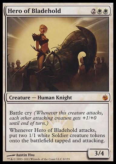 Magic the Gathering: Mirrodin Besieged (Base Set) card 8 Hero of Bladehold