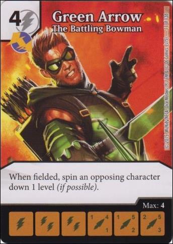 DC Comics Dice Masters Justice League  card 11 Green Arrow: The Battling Bowman