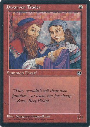 Magic the Gathering: Homelands (Base Set) card 72-B Dwarven Trader