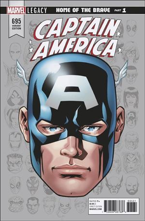 Captain America (1968) issue 695-E Mike McKone 1:10 Headshot Cover
