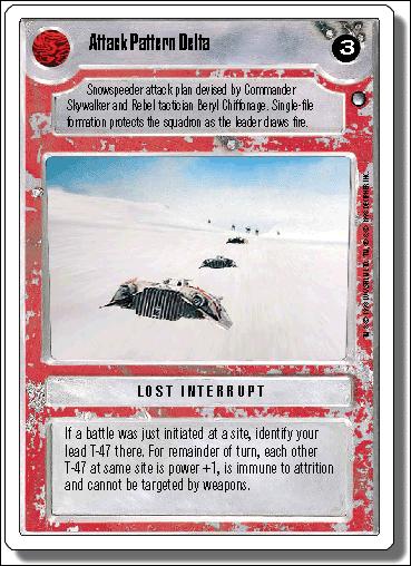 Star Wars: Hoth Revised (Base Set) card 121 Attack Pattern Delta