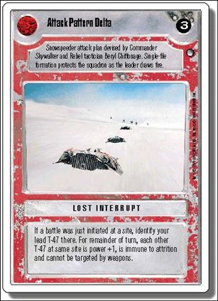 Star Wars: Hoth Revised (Base Set) card 121 Attack Pattern Delta