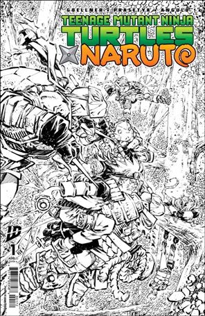Teenage Mutant Ninja Turtles x Naruto issue 1-X Jorge Corona B&W 1:10 Cover (Second Printing)