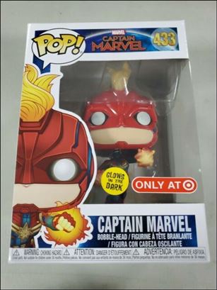 POP! Marvel figure 433 Captain Marvel (Glow-In-The-Dark)