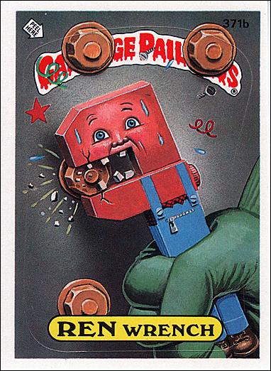 Garbage Pail Kids: Series 09 (Base Set) card 371b Ren Wrench