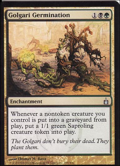 Magic the Gathering: Ravnica (Base Set)  card 209 Golgari Germination