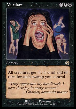 Magic the Gathering: Torment (Base Set) card 73 Mutilate