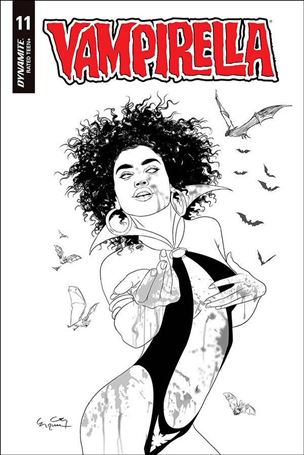 Vampirella (2019) issue 11-M Ergun Gunduz 1:20 Black & White Cover