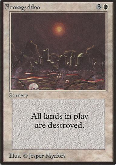 Magic the Gathering: Limited Edition Beta (Base Set) card 2 Armageddon