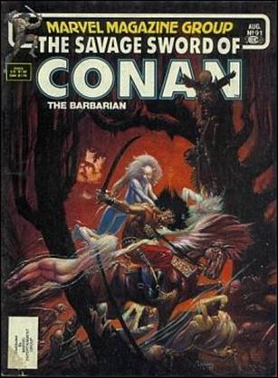 Savage Sword of Conan the Barbarian (Base Set) card 37 Cover Issue #91