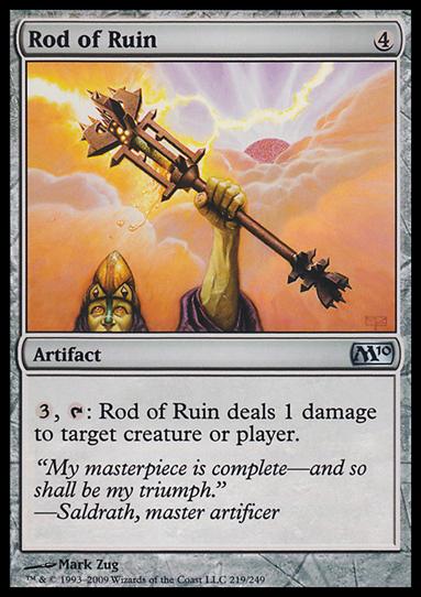 Magic the Gathering: 2010 Core Set (Base Set) card 219 Rod of Ruin