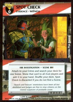 Dredd: The Card Game card 119 Spot Check