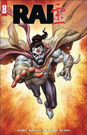 Rai (2019) issue 8-B Bret Blevins Cover