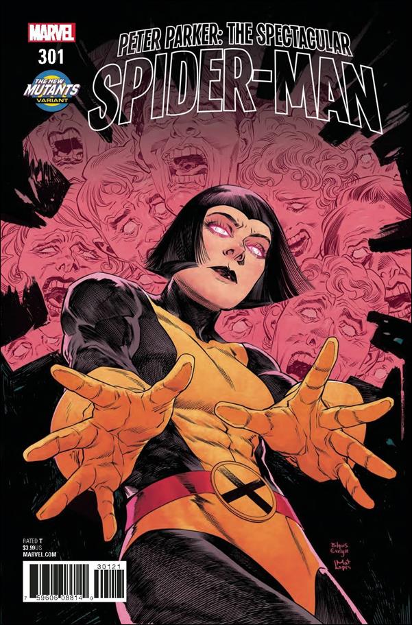 Peter Parker: The Spectacular Spider-Man issue 301-B Bilquis Evely New Mutants Cover