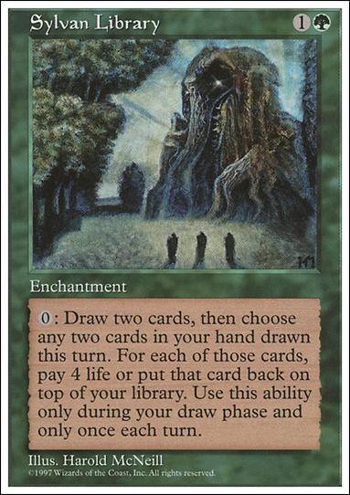 Magic the Gathering: 5th Edition (Base Set) card 329 Sylvan Library
