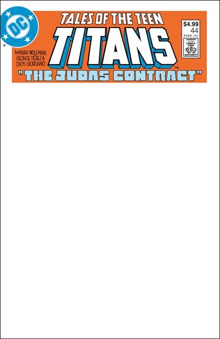 Tales of the Teen Titans issue 44-D Facsimile Edition Blank Sketch Cover (2024)