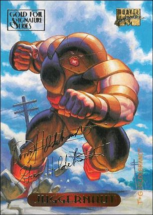 1994 Marvel Masterpieces (Gold-Foil Signature Parallel Base Set) card 59 Juggernaut