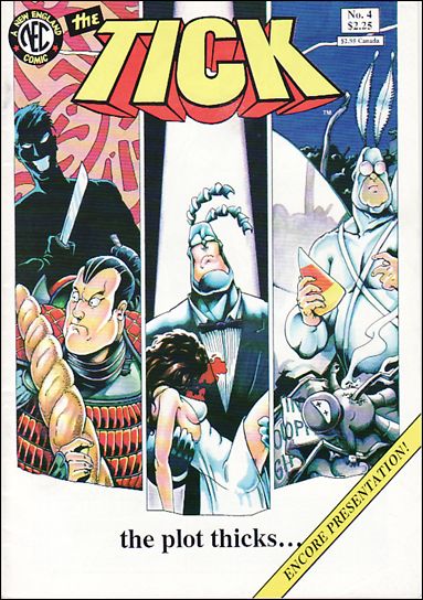 Tick (1988) issue 4-B Yellow Encore Banner Cover (2nd Printing)