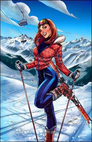 Amazing Spider-Man (2022) issue 40-L J. Scott Campbell 1:100 Ski Chalet Virgin Cover
