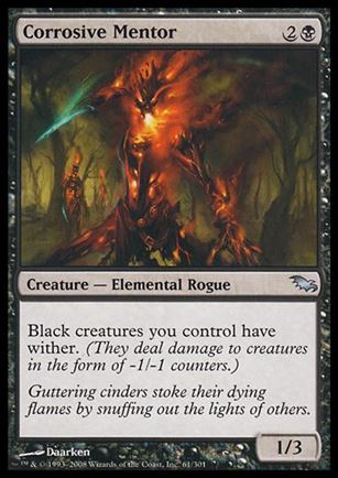Magic the Gathering: Shadowmoor (Base Set) card 61 Corrosive Mentor