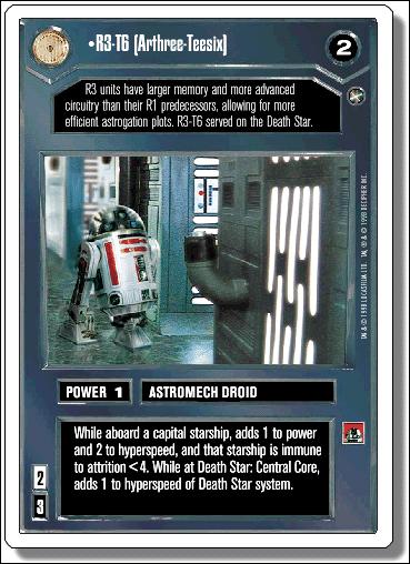 Star Wars: A New Hope Revised (Base Set) card 15 R3-T6 [Arthree-Teesix]