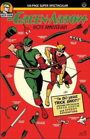 Green Arrow 80th Anniversary 100-Page Super Spectacular issue 1-B Michael Cho 1940s Cover