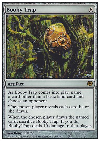 Magic the Gathering: 9th Edition (Base Set) card 289 Booby Trap