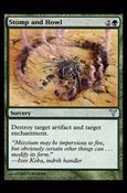 Magic the Gathering: Dissension (Base Set) card 96 Stomp and Howl