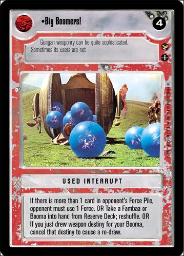 Star Wars: Theed Palace Limited (Base Set) card 106 Big Boomers!