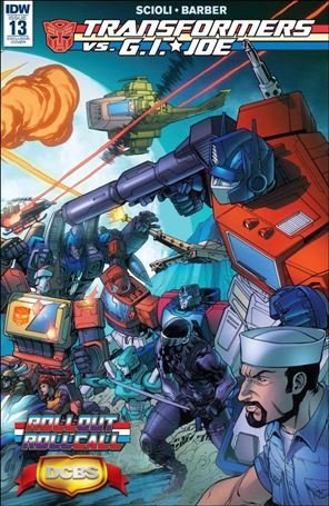 Transformers vs G.I. Joe issue 13-C Robert Atkins DCBS Wraparound Cover