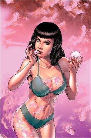 Bettie Page: The Curse of the Banshee issue 5-O Marat Mychaels Virgin Cover
