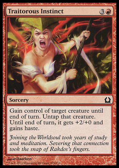 Magic the Gathering: Return to Ravnica (Base Set) card 109 Traitorous Instinct